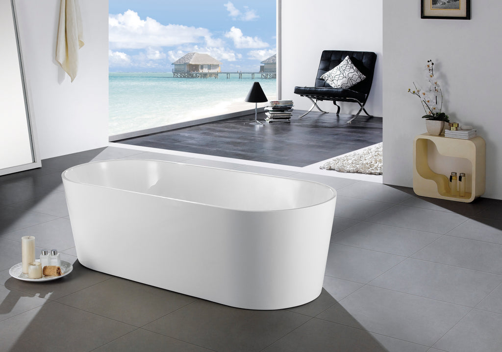 Agena Acrylic Free-Standing Bath LK-AGLK-AG1200-NF