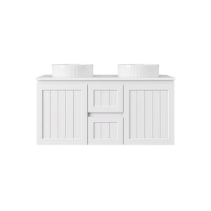 Archill Federation Wall Hung Matte White PVC Cabinet LK-FA124DW-MW