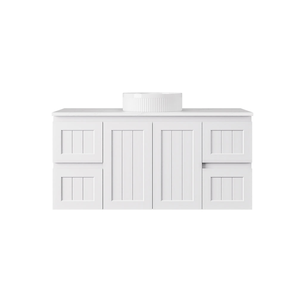 Archill Federation Wall Hung Matte White PVC Cabinet LK-FA124W-MW