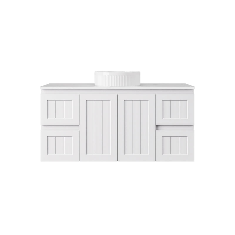 Archill Federation Wall Hung Matte White PVC Cabinet LK-FA124W-MW