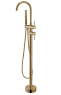 Square Brushed Nickel Ceiling Shower Arm 200mm