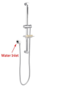 Round Shower Station Right Angle Without Shower Head And Handheld Shower Stainless Steel Hose
