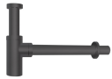 Round Corner Dark Grey Stainless Steel Handmade 1 and 1/2 Bowl Kitchen Sink 710*450*205mm