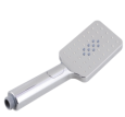Round 3 Functions Brushed Nickel ABS Handheld Shower