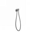10'' Round Gun Metal Grey Shower Station Top Water Inlet(Right Angle)