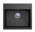 Concrete Grey Carysil Jazz D-200 Double Bowl with Drain Board Stone Kitchen Sink 1150*500mm