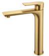 Round Brushed Brass Shower Wall Taps