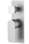 Round Brushed Nickel Bathtub/Basin Swivel Wall Spout