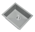Whie Carysil Jazz D-200 Double Bowl with Drain Board Stone Kitchen Sink 1150*500mm