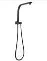 Square Brushed Nickel Gooseneck Wall Mounted Shower Arm