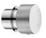 Square Brushed Nickel Sliding Shower Rail without Handheld Shower(PVC Hose)
