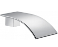 Square Chrome Wall Mounted Sliding Rail with Water Hose & Wall Connector Only(PVC Hose)