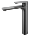 Round Gun Metal Grey Shower Wall Taps