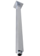 Round Brushed Brass Wall Straight Shower Arm 400mm