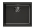 Laveo Komodo Beige Granite Single Bowl Stone Kitchen Sink 490*580*220mm(including Space Saving Siphon and Click-clack Plug)
