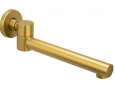 Square Brushed Nickel Shower Rail without Handheld Shower(Stainless Steel Hose)