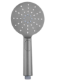 Round Brushed Gun Metal Grey Electric Heated Towel Rack 4 Bars