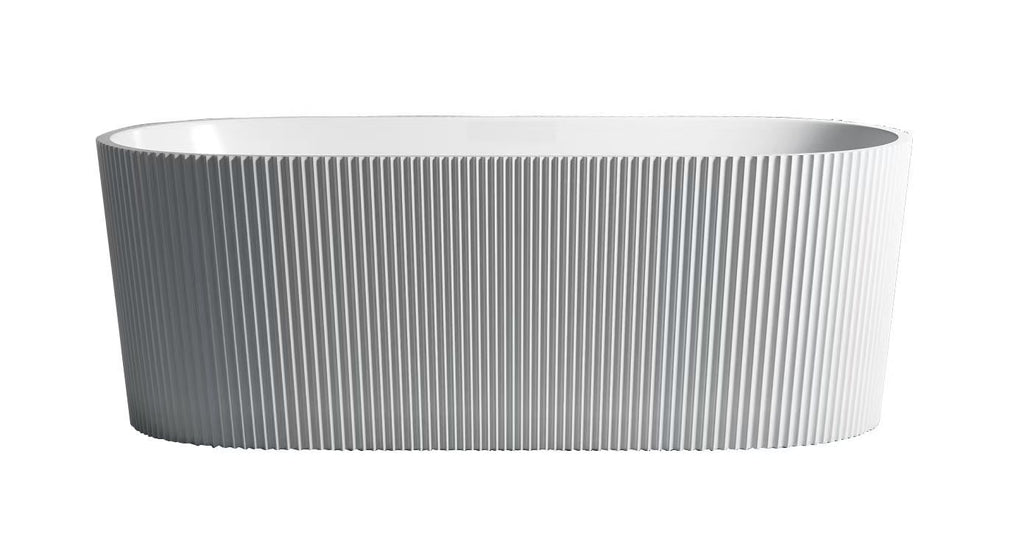 Agena Fluted Acrylic Free-Standing Bath LK-FALK-FA1500MW