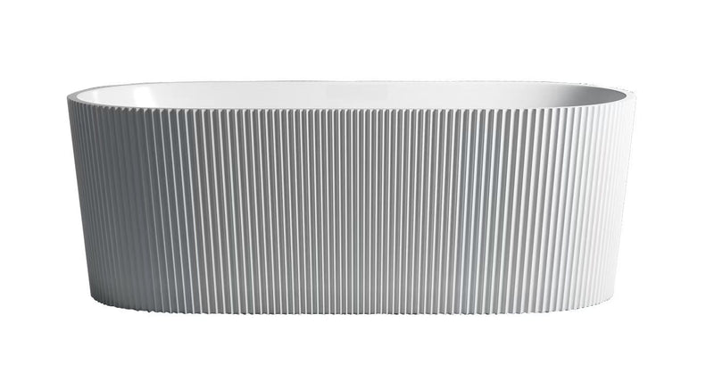 Agena Fluted Acrylic Free-Standing Bath LK-FALK-FA1500MW