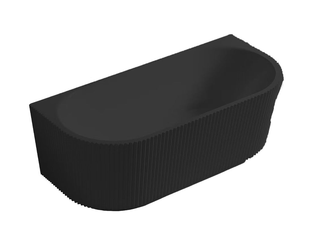 BINGIE Fluted Skirt Back to Wall Bath LK-FBG1700LK-FBG1700MB