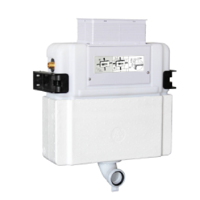 R&amp;T Frameless Low Height In-wall Cistern G3005AB