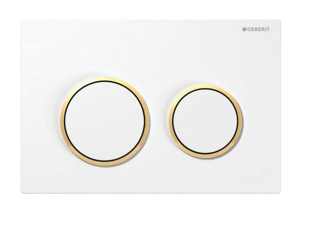 ABS White Plate With Gold Trim Kappa21KK