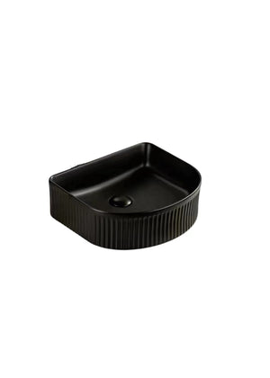 Arco Flueted Fine Ceramic Above Counter Basin LK-AFA400LK-AFA400-MB