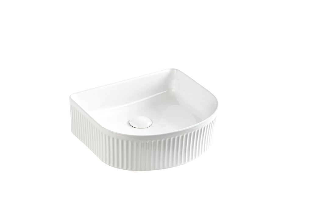 Arco Flueted Fine Ceramic Above Counter Basin LK-AFA400LK-AFA400