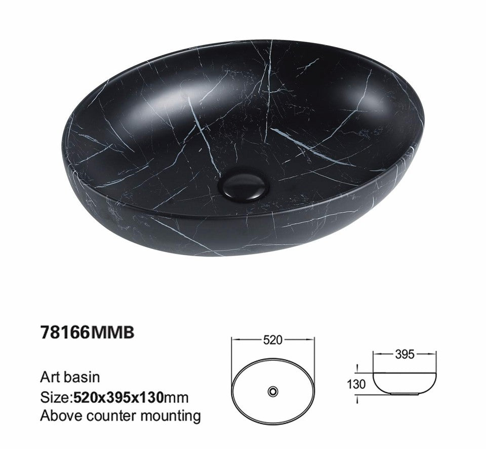 Carey Fine Ceramic Above Counter Basin LK-CRA520LK-CRA520-MCB