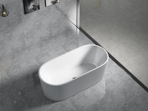 Agena Fluted Acrylic Free-Standing Bath LK-FALK-FA1705MW