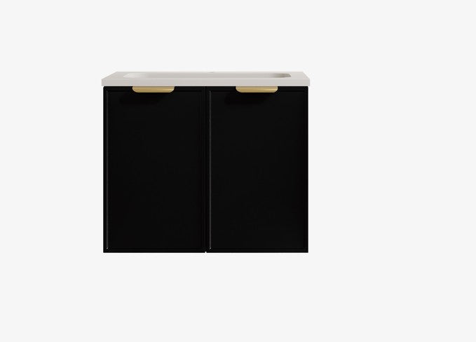 Madura Federation Wall Hung Cabinet Matte Black LK-FM64W-MB
