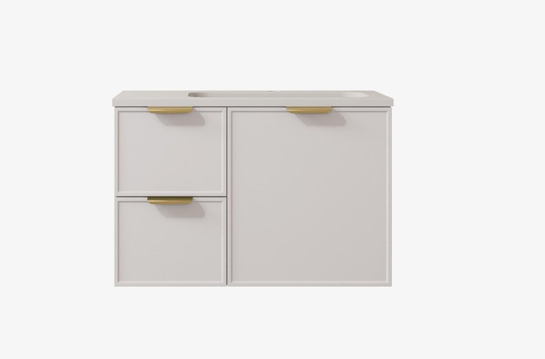 Madura Federation Wall Hung Cabinet Matte White LK-FM74LW-MW