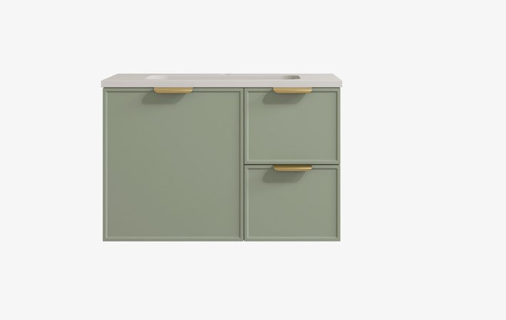 Madura Federation Wall Hung Cabinet Olive Green LK-FM74RW-OG