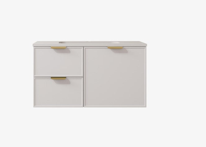 Madura Federation Wall Hung Cabinet Matte White LK-FM94LW-MW