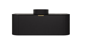 Agena Modern Fluted Cabinet Matte Black LK-MA1200W-MB