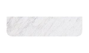Carrara White Marble Stone Top - CurveLK-MCARW155CV