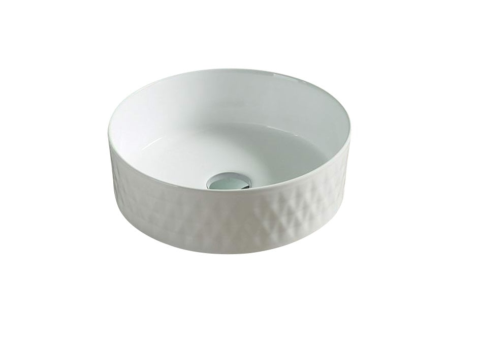 Ollia Diamond  Fine Ceramic Above Counter Basin LK-ODA360LK-ODA360