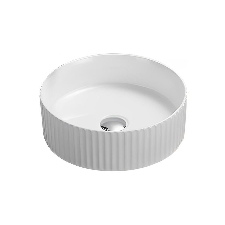 Olley Fine Ceramic Fluted Art Basin LK-OLFALK-OLFA360