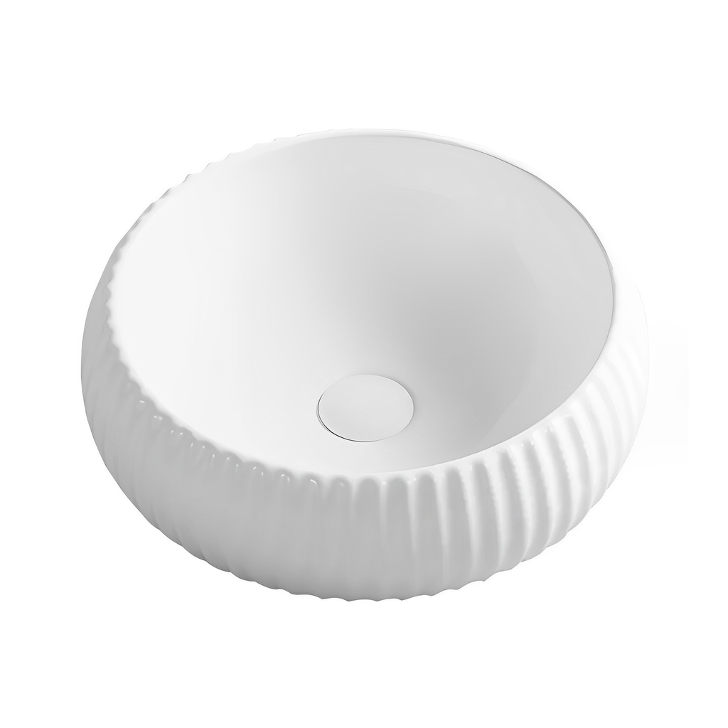 Oran Fine Ceramic Fluted Art Basin LK-ORFA400LK-ORFA400