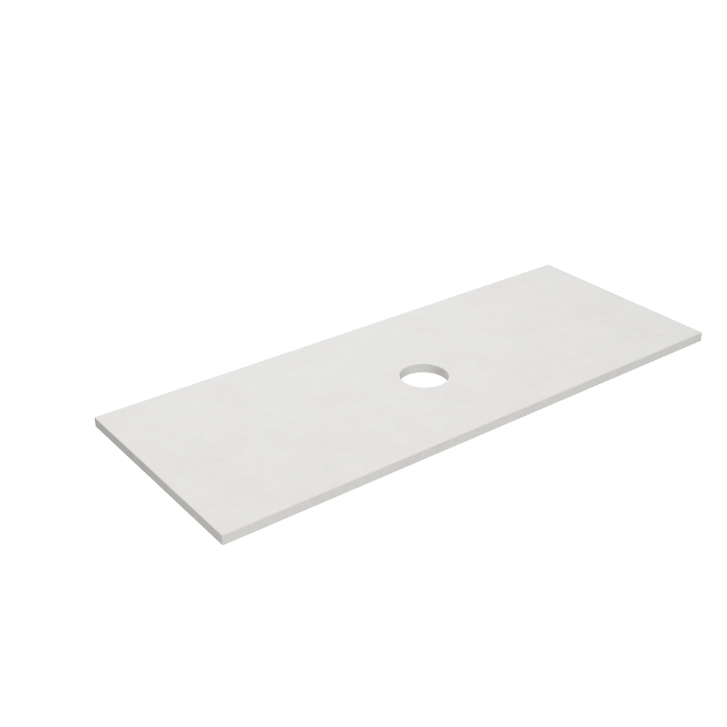 Solid Surface Plain Slab - Matte WhiteLK-SBW124-UTH