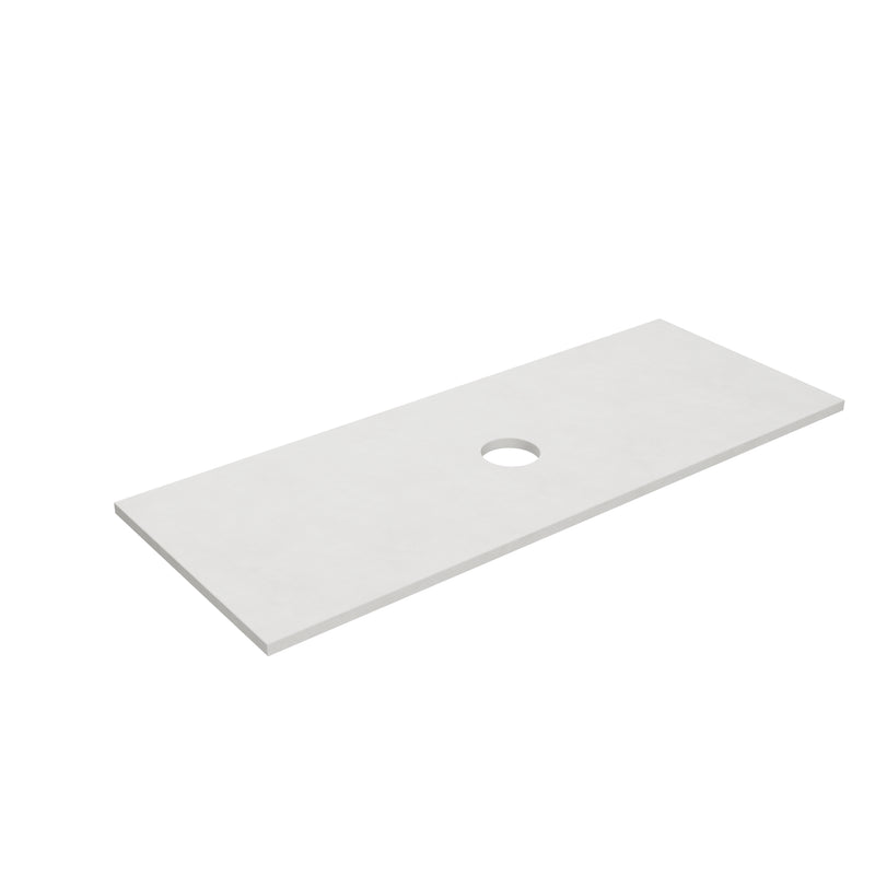 Solid Surface Plain Slab - Matte WhiteLK-SBW124-UTH