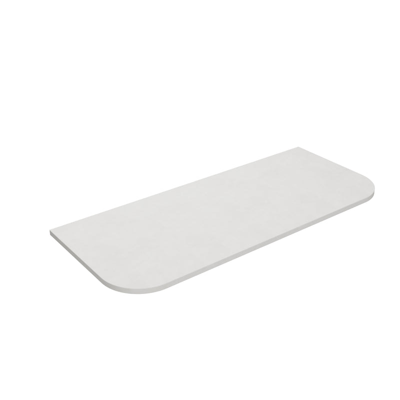 Solid Surface Plain Slab Curve- Matte WhiteLK-SBW185CV