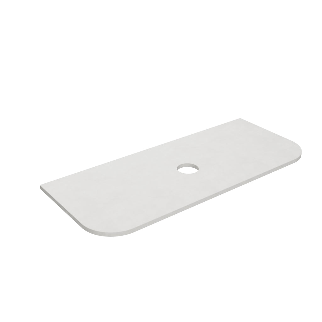 Blanco White (WG034) Zero Silica Engineer Stone Top - CurveLK-QBW125CVD-UTH