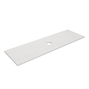 Solid Surface Plain Slab - Matte WhiteLK-SBW154-UTH