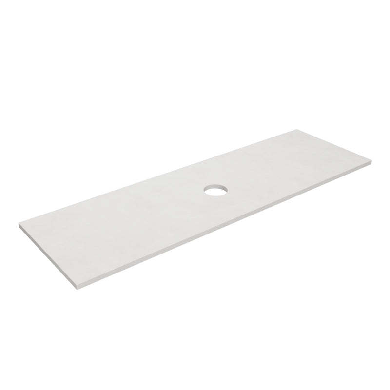Solid Surface Plain Slab - Matte WhiteLK-SBW154-UTH