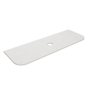 Blanco White (WG034) Zero Silica Engineer Stone Top - CurveLK-QBW155CV-UTH