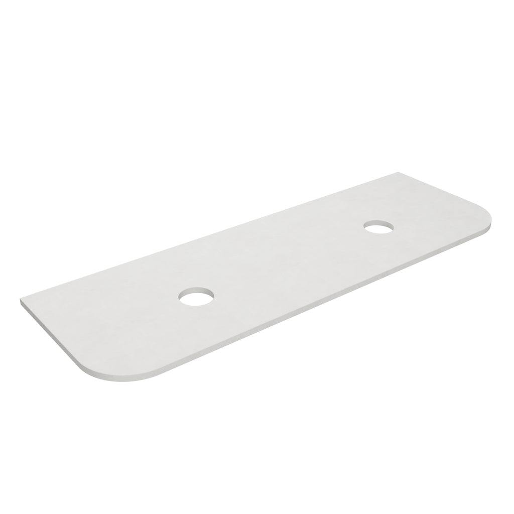Blanco White (WG034) Zero Silica Engineer Stone Top - CurveLK-QBW155CVD-UTH