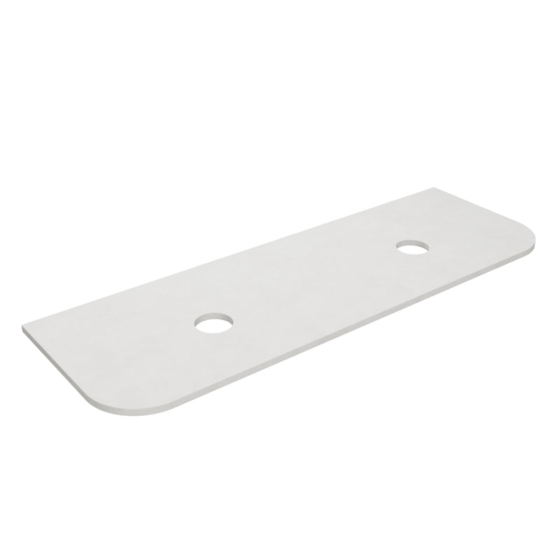 Blanco White (WG034) Zero Silica Engineer Stone Top - CurveLK-QBW155CVD-UTH