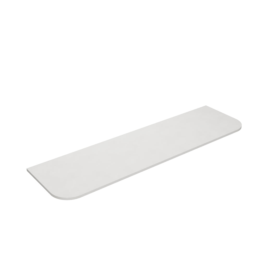 Blanco White (WG034) Zero Silica Engineer Stone Top - CurveLK-QBW185CV