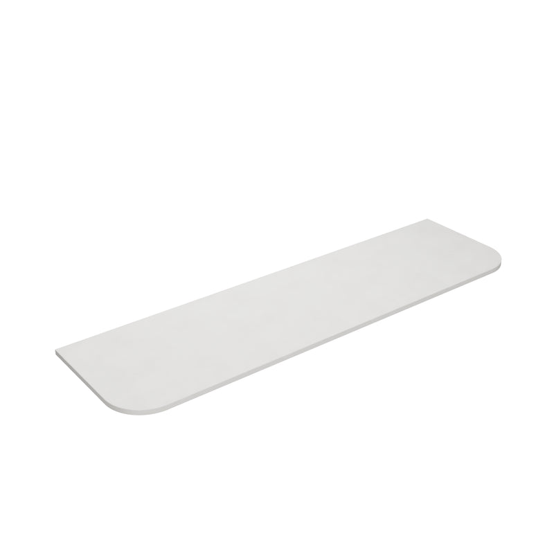 Blanco White (WG034) Zero Silica Engineer Stone Top - CurveLK-QBW185CV
